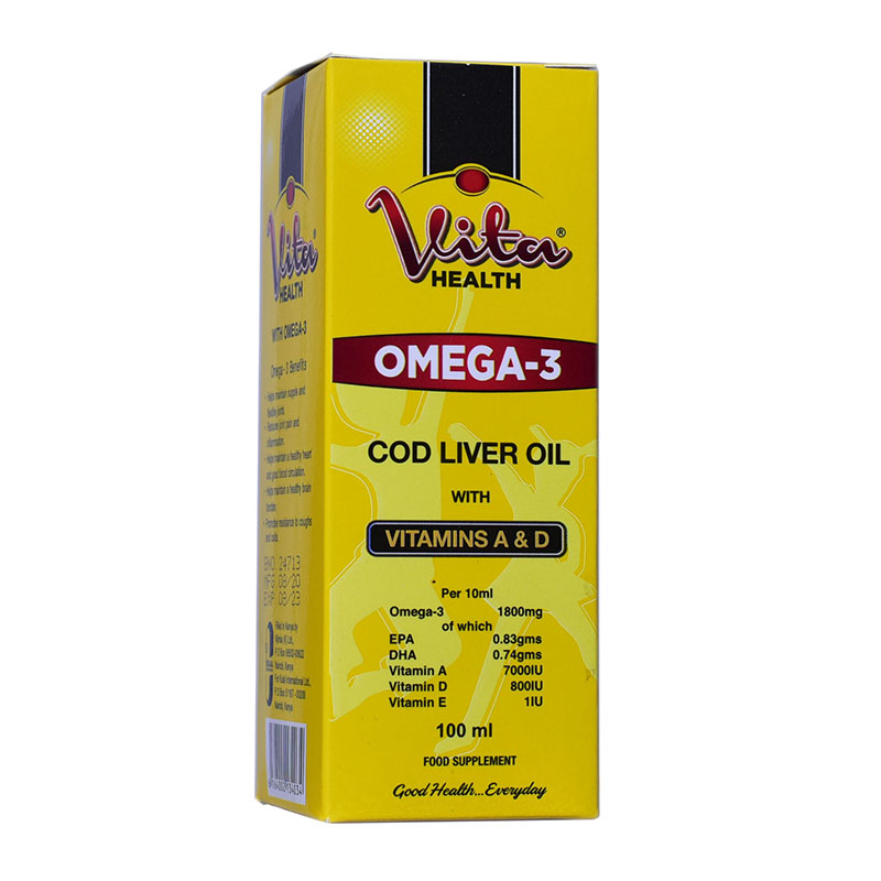Vita Health Cod Liver Oil 100ml – Kulal International Limited